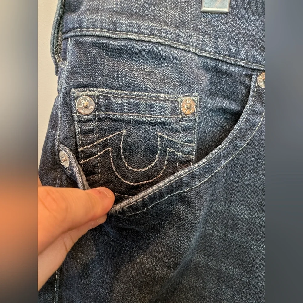 TRUE RELIGION Men Jeans Size 40 Rocco Relaxed Skinny - Picture 4 of 14